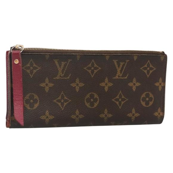 LOUIS VUITTON Monogram Portefeuille Adele Wallet Fuchsia M61269 LV